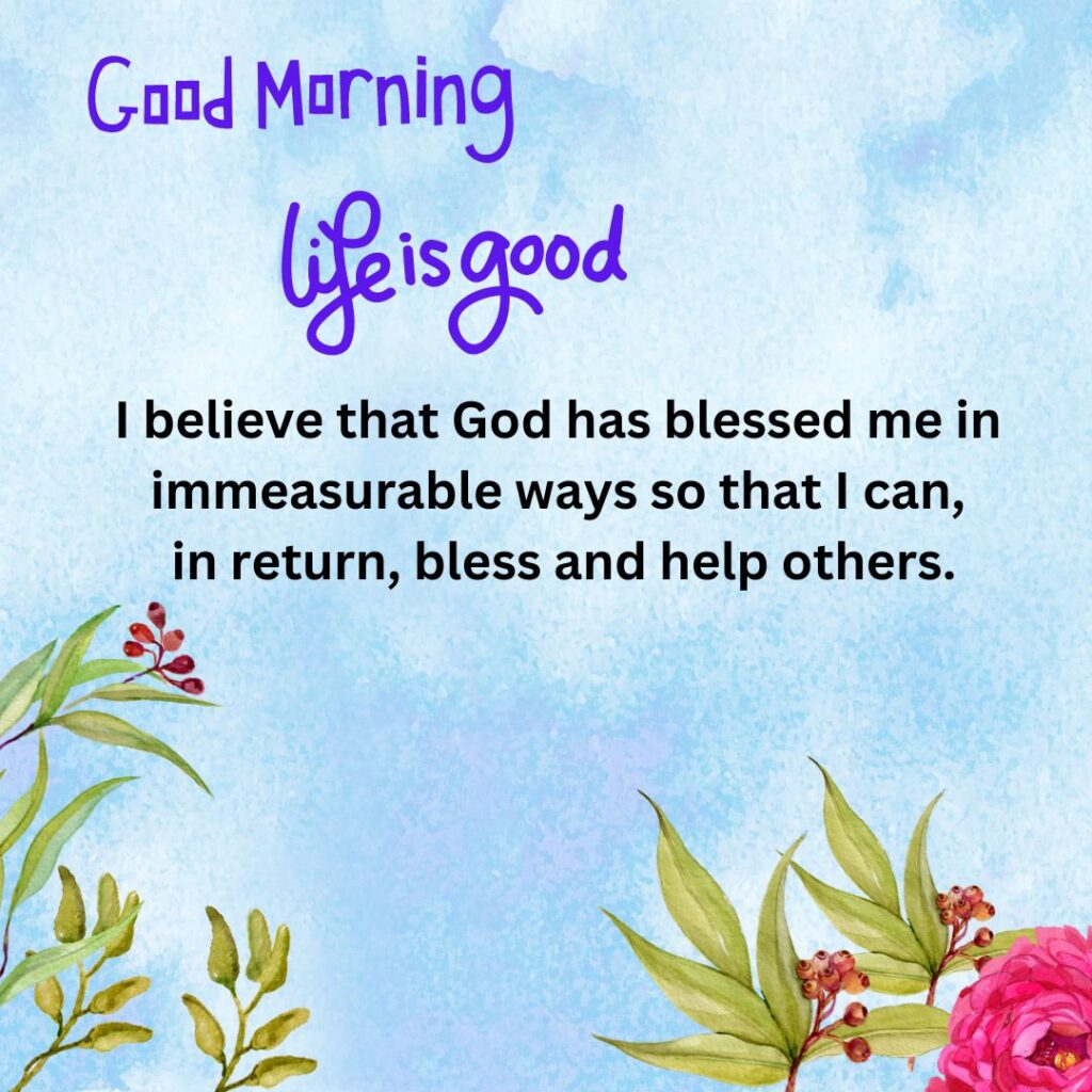 Good Morning God