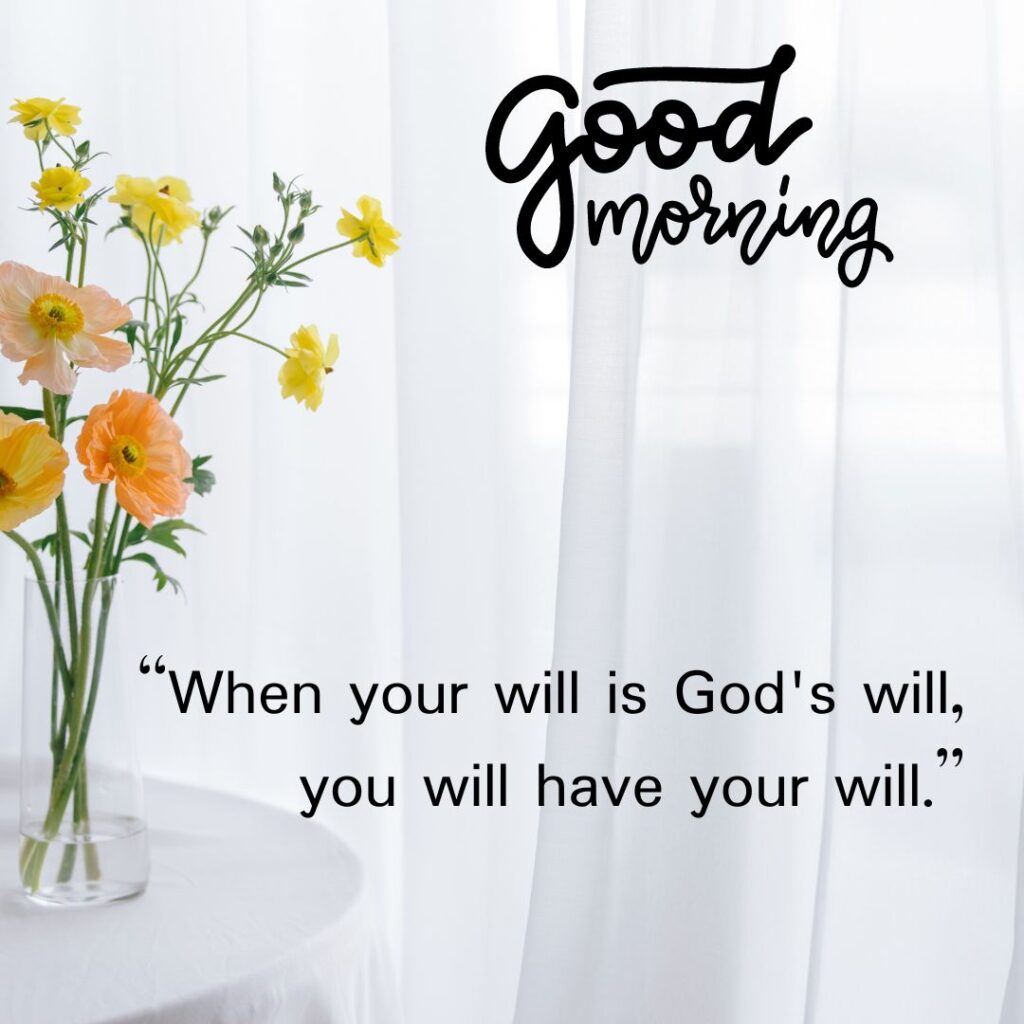 Good Morning God