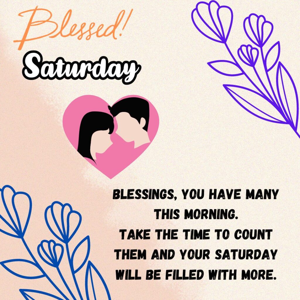 Good Morning Saturday Blessing Images