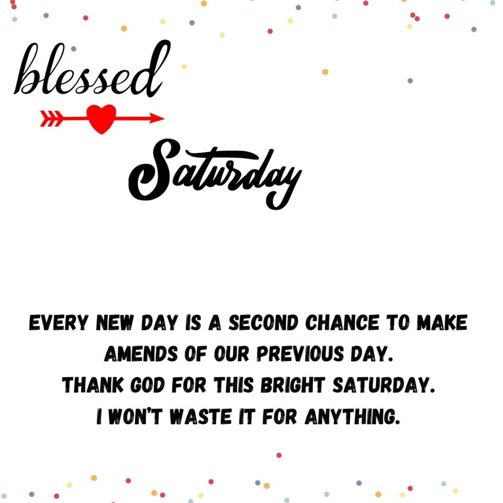 Good Morning Saturday Blessing Images