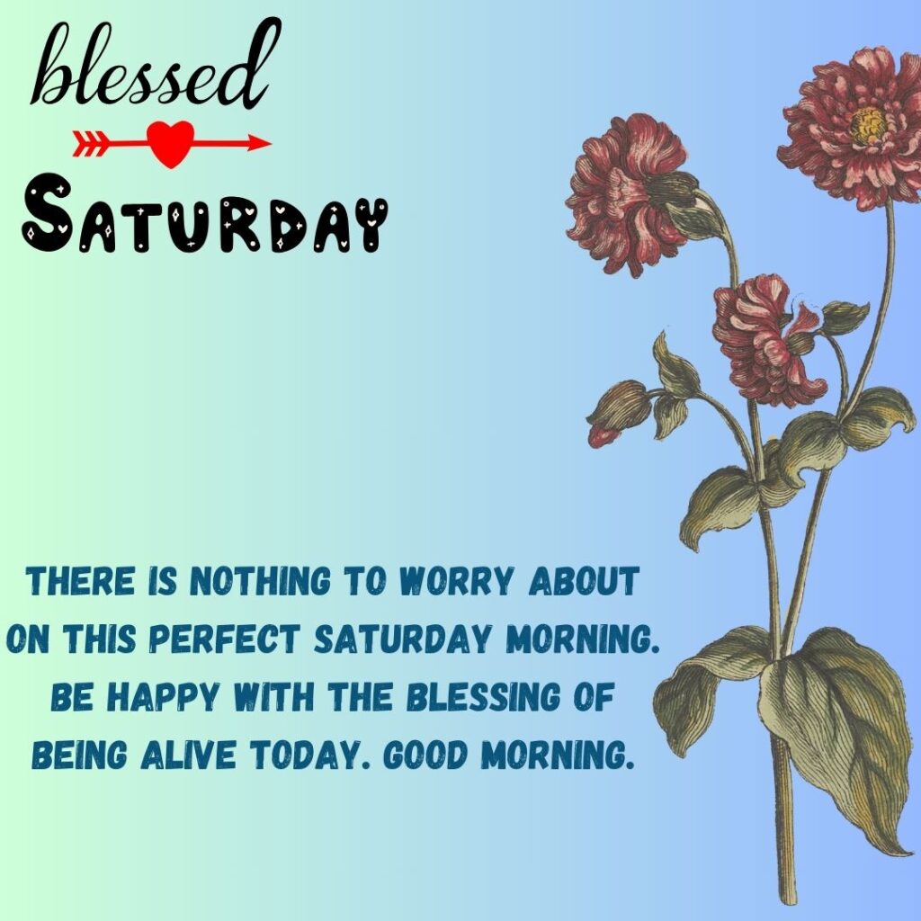 Good Morning Saturday Blessing