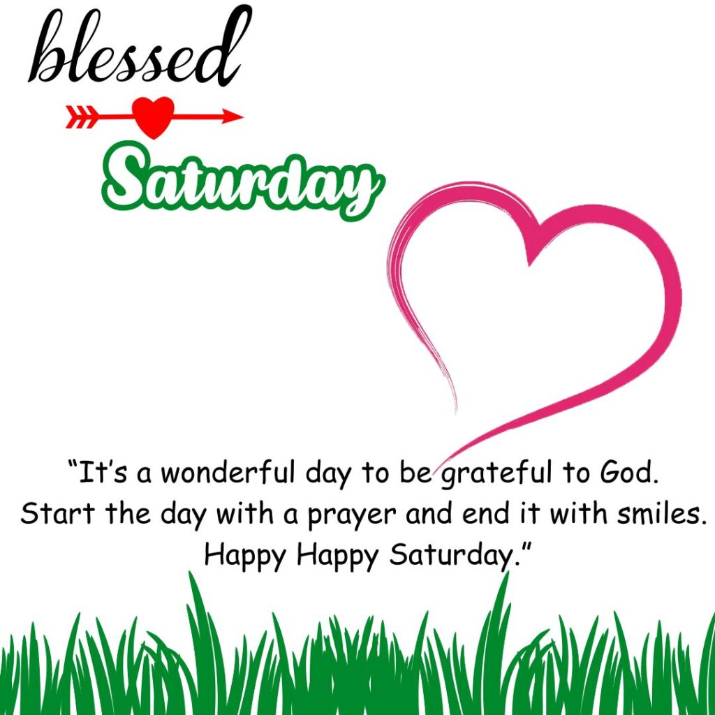 Good Morning Saturday Blessing