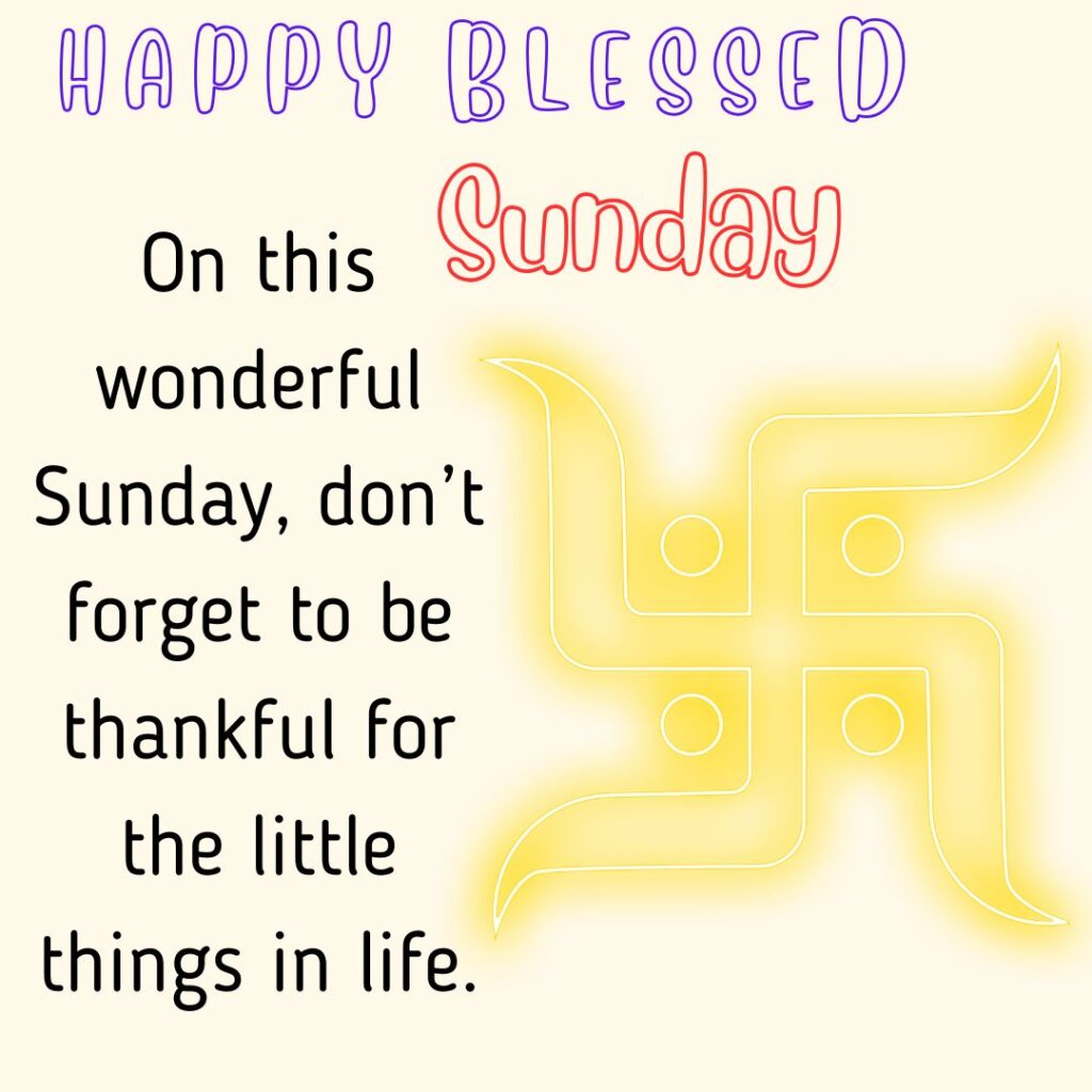 Blessed Sunday Blessing Images