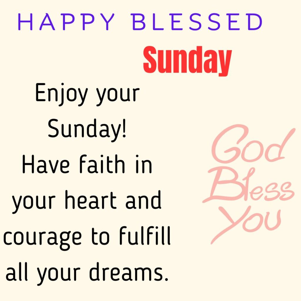 Faith Sunday Blessing Images