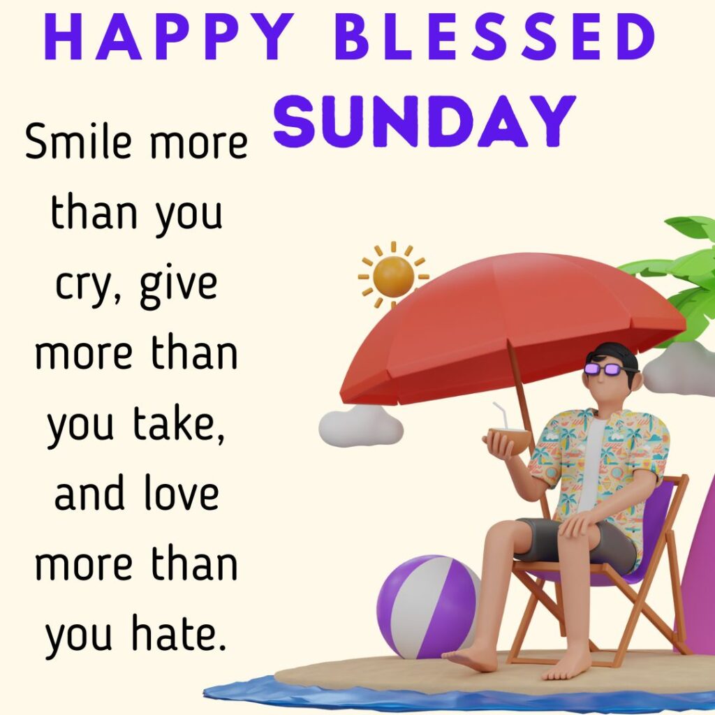 Smiley Morning Sunday Blessing Images