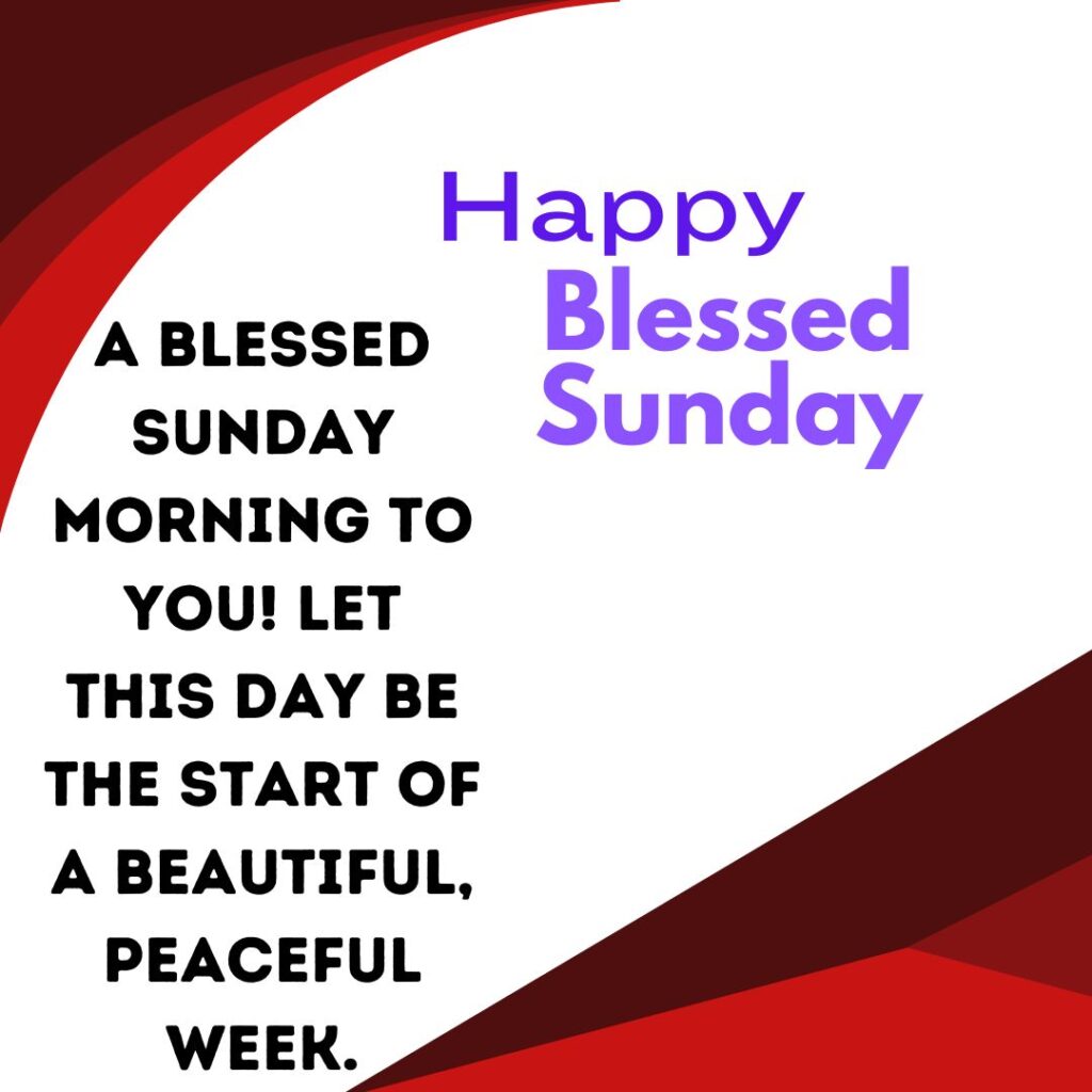 Good Morning Sunday Blessing Images free