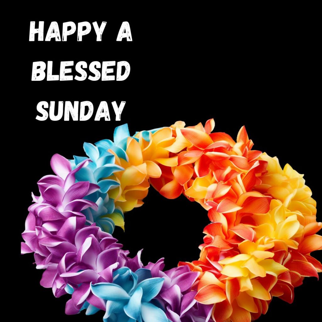 Colorful Good Morning Sunday Blessing Images