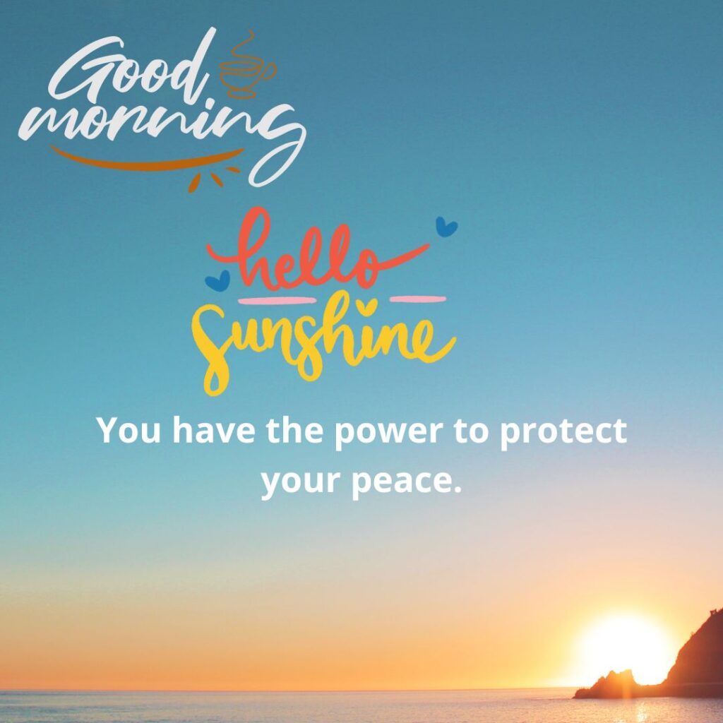 Good Morning Sunshine Images