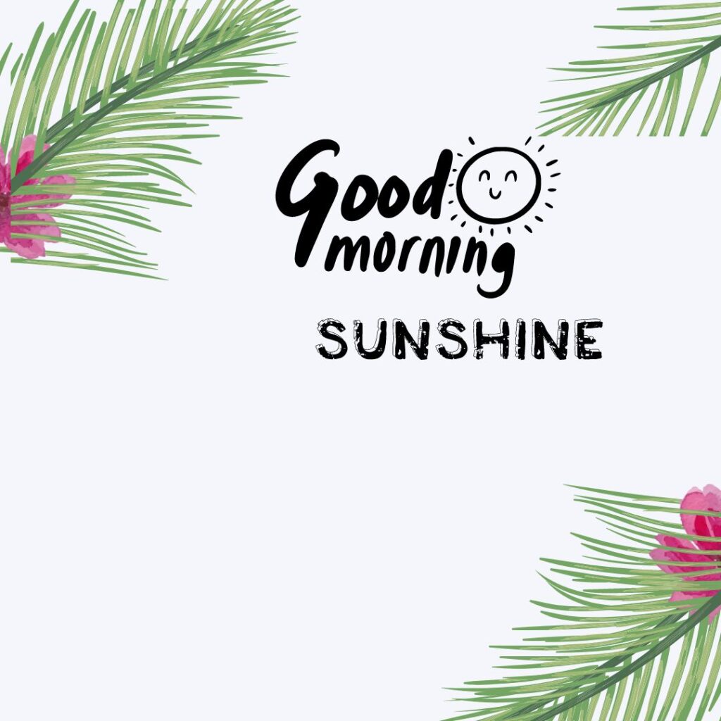 Good Morning Sunshine Images