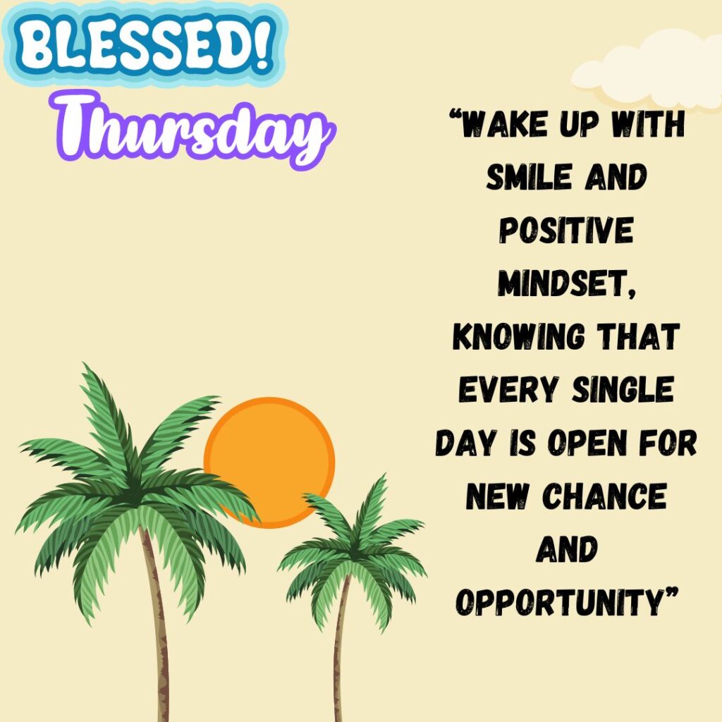 Good Morning Thursday Sunshine Blessing Images