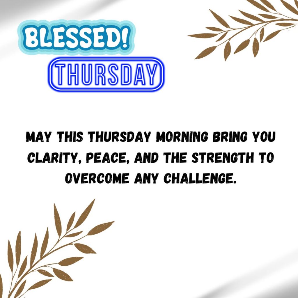 Good Morning Thursday Blessing Images Ideas