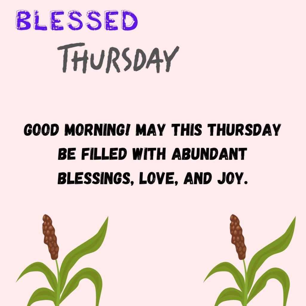 Morning Thursday Blessing Images