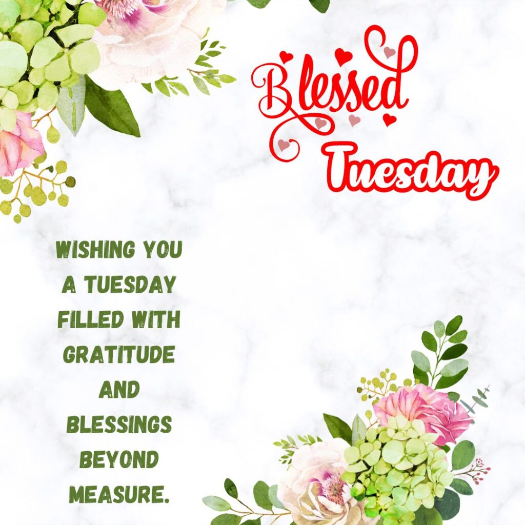 Wishing you Tuesday Blessing