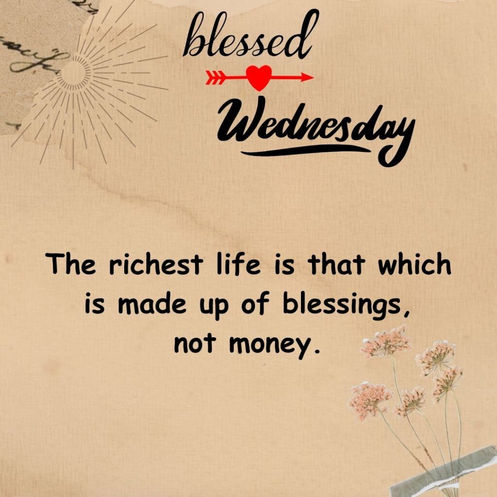 Good Morning Wednesday Blessing Images on life