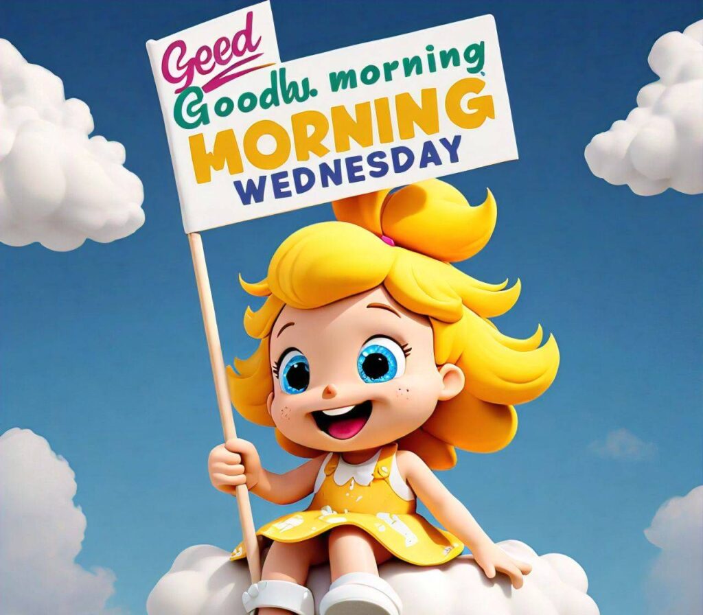 Good Morning Wednesday cute baby doll